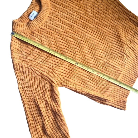 Aritzia Wilfred Essential Sweater,soft Chenille knit,Marigold - Picture 6 of 12